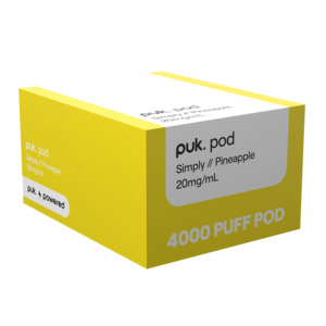 Vorteke Puk Pods: Simply - puk. Pod Carton - Pineapple