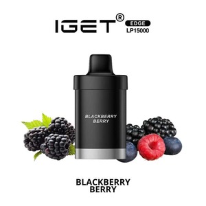 Low Nicotine Vape Juice: iGET Edge LP15000 Pods - Blackberry Berry