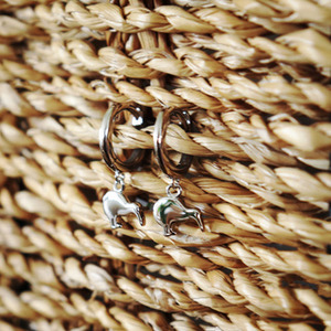 Products: Kiwi Huggies Earrings Silver