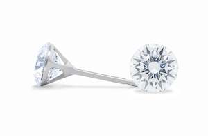 Floeting No Prongs Jewellery: The Floeting® Diamond Stud Earrings