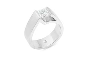 Inspired Collection: Lidz: Princess Cut Diamond Solitaire Ring