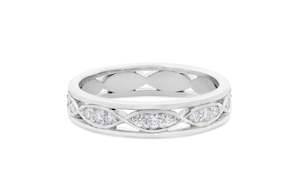 Brilliant Cut Diamond Set Infinite Eternity Ring