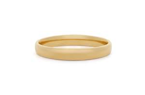 Womens Wedding Rings: Classic Fine Light Dome Band in Yellow Gold