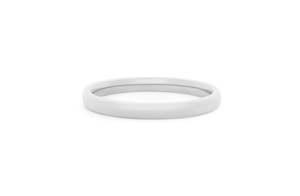 Classic Fine Light Dome Band in Platinum