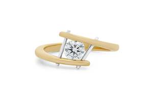Solitaire Engagement Rings: Brioso: Brilliant Cut Diamond Solitaire Ring
