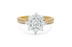 Blossom: Brilliant Cut Diamond Halo Ring