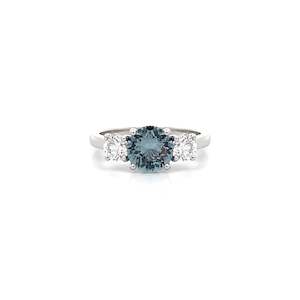 Sapphire and Diamond Three Stone Ring | 1.98ctw