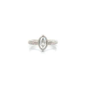 Roman: Marquise Cut Diamond Solitaire Ring in Platinum | 0.67ct