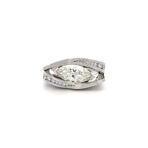 Pablo Faces: Marquise Diamond Ring in Platinum | 1.51ct