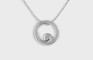 Mens Fine Jewellery: Koru Circle Pendant