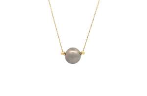Pearl Jewellery: Pearl and Bead Necklace in Yellow Gold