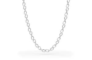 Pendants Necklaces: Staccato Chain Necklace in Sterling Silver