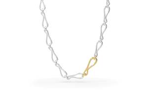 Crescendo Chain Necklace in Two Tone