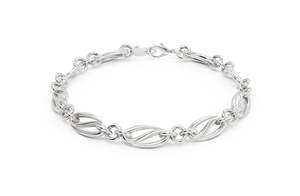 Chains: Legato Chain Bracelet in Sterling Silver