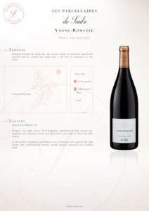Les Parcellaires de Saulx Vosne Romanee Rouge 2020 750ml
