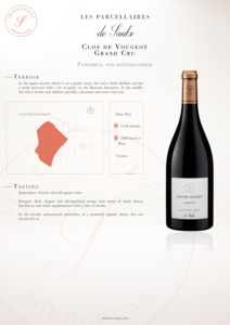 Burgundy Bourgogne: Les Parcellaires de Saulx Clos De Vougeot Grand Cru Rouge 2018 750ml