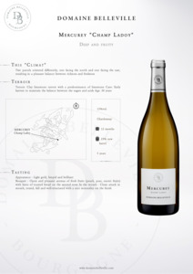 Burgundy Bourgogne: Domaine Belleville Mercurey Champ Ladoy Rouge 2023 750ml