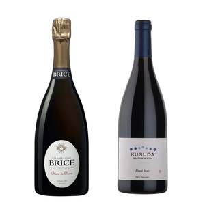2 bottle bundle: Champage Brice & Kusuda Pinot Noir