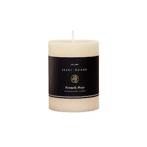 FRENCH COUNTRY MAISON PILLAR CANDLE - FRENCH PEAR 3X4"