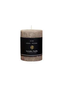 FRENCH COUNTRY MAISON PILLAR CANDLE - LAVENDER VANILLA - 3X4"