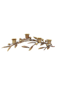 Best Selling: MISTLETOE IRON CANDLEHOLDER - LARGE
