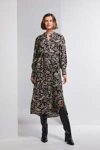 LANIA ESPRESSO DRESS - ESPRESSO PRINT