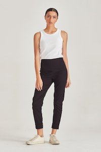 Sills: SILLS TORPEDO CUFFED HEPBURN PANT - BLACK