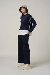 Madly Sweetly: MADLY SWEETLY OSBOURNE SWEATSHIRT - NAVY