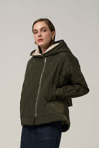 MADLY SWEETLY NOT QUILTY JACKET - KHAKI