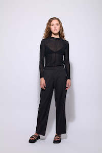 Siren: NERIS THE HEPBURN PANT - EBONY STRIPE