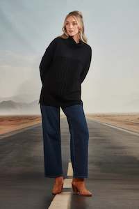 VERGE JEWEL SWEATER - BLACK