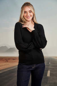 VERGE NINA SWEATER - BLACK