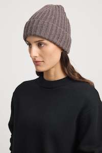 Accessorie: TOORALLIE CHUNKY WOOL BEANIE - MOCHA