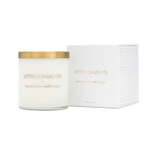 LYTTLETON LIGHTS LEMONGRASS & GINGER CANDLE - LARGE