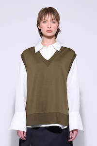 NERIS BACK STORY VEST - PESTO