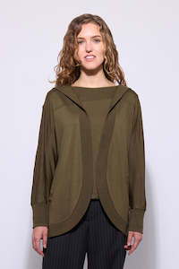 Siren: NERIS THE WEEKENDER MERINO - PESTO