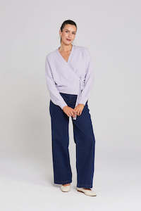 Womens Must Haves: THING THING WRAPT CARDIGAN - LILAC