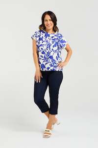 SEDUCE STELLA TOP - COBALT BLOSSOM