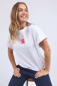 Foxwood 1: FOXWOOD STAMP TEE - WHITE