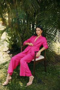 LOOBIES STORY WILLA BLAZER - FUCHSIA