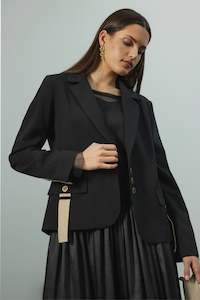 Vogue Coats Jackets: REPERTOIRE FRAZER BLASER - BLACK