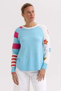 Z&P MY HAPPY JUMPER - AQUA