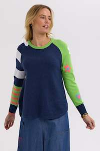 Vogue Cardigans Sweaters: Z&P MY HAPPY JUMPER - DENIM