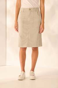 Vogue Skirts: LANIA URBAN SKIRT - NATURAL