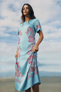 Loobies Story: LOOBIES STORY INDIE DRESS - TIFFANY BLUE MULTI