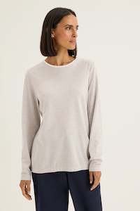 Yarra Trail: YARRA TRAIL MIRAGE TEE - SILVER/WHITE