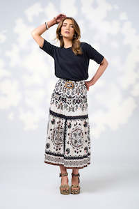 Womens Tees: LOOBIES STORY MICA TEE - INDIGO