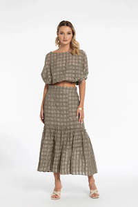 STYLE X LAB TAKE A CHANCE SKIRT - OLIVE