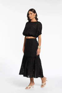 STYLE X LAB TAKE A CHANCE TOP - BLACK