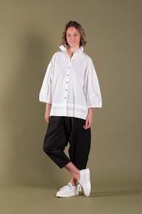 DEEANNE HOBBS FLORENTINE SHIRT - WHITE